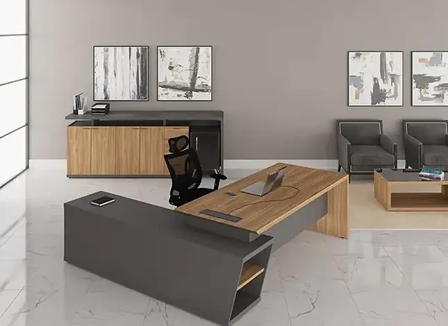 Mesa Diretor com Credenza Linha Dom